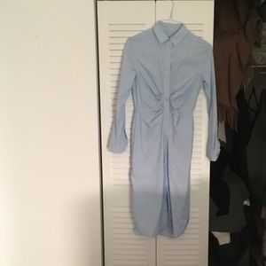 Cos icy blue shirt dress size US4